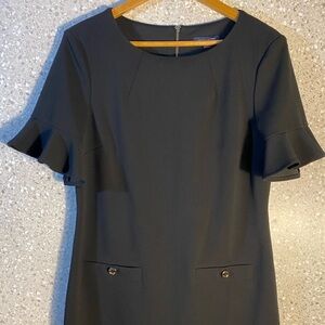 Tommy Hilfiger Black Ruffle Sleeve Mini Dress